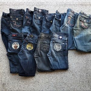 12 Pairs Assorted Rock & Republic Denim Size 26